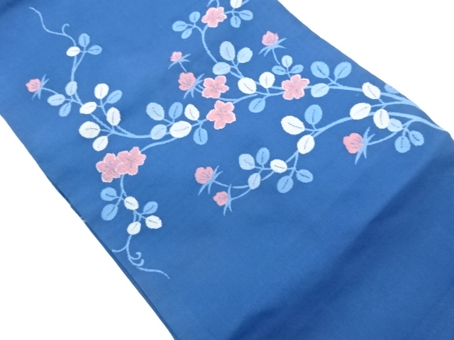 花葉模様織出し名古屋帯